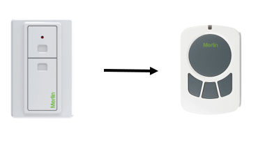 merlin garage door remote