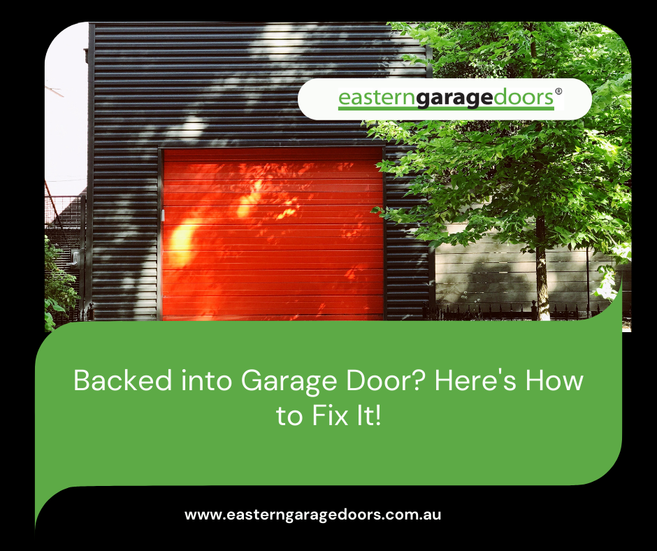 Backed into Garage Door? Here's How to Fix It!