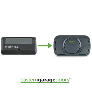 E940M Merlin Single Button Visor Remote *Discontinued Product*.  Replacement Product E964M Merlin Four Button
