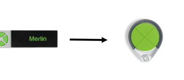 merlin garage door remote