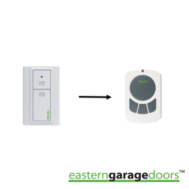 E138M Merlin Wireless Wall Button DISCONTINUED PRODUCT – REPLACEMENT PRODUCT E148M Four Button Wireless Wall Mount Remote Control